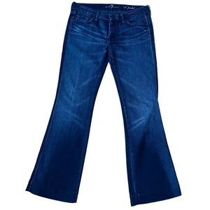 7 for all Mankind A pocket Dojo Flare Leg Trouser Jeans - Blue, 31US